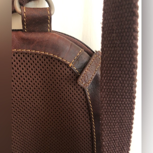 Chocolate brown genuine leather backpack - Picture 8 of 8